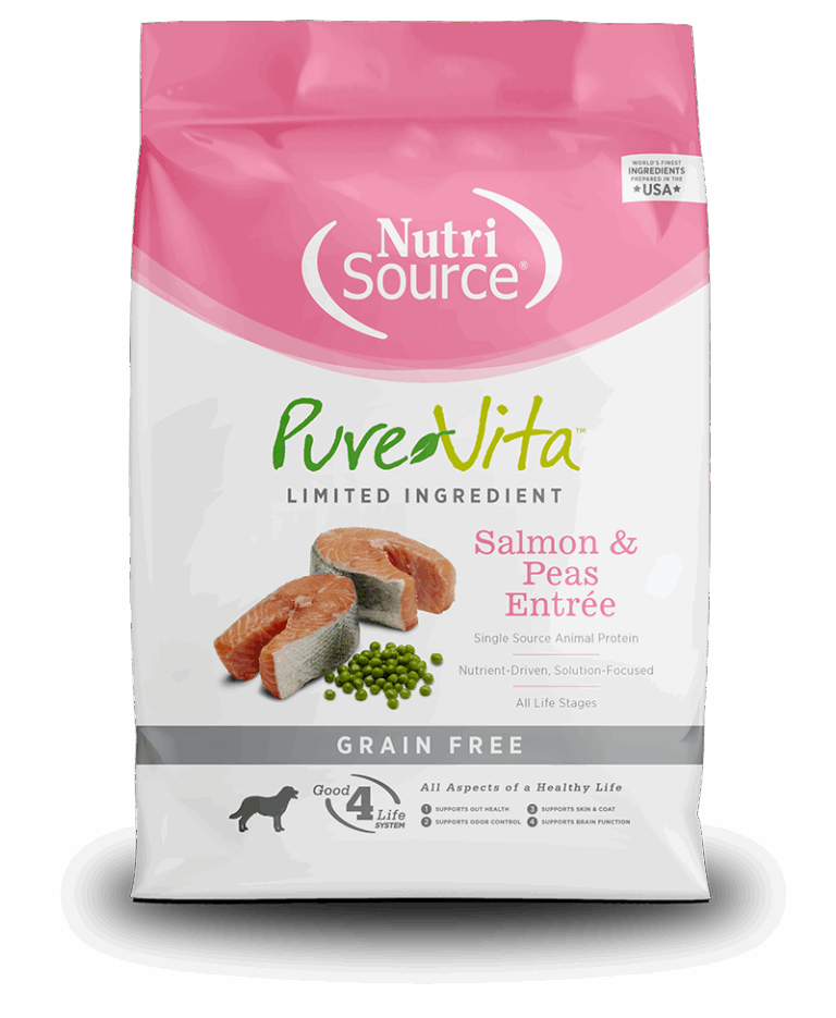 Nutrisource Pure Vita Salmón y Guisantes 4lb | Alimento Súper Premium Sin Granos para Perros AdultosAlimentosFarmacia.PET