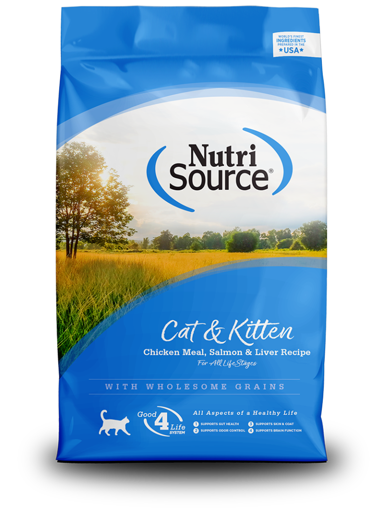 NutriSource Alimento Premium para Gatos y Gatitos – Fórmula Pollo, Salmón e Hígado 12 LbsNutrisourceFarmacia.PET