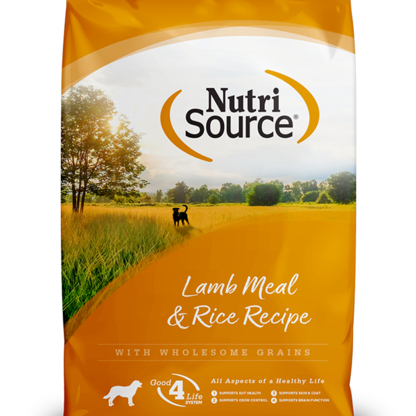 Nutrisource Cordero y Arroz 5lb | Alimento Premium para Perros Adultos Sensibles | Proteína de CorderoAlimentosFarmacia.PET