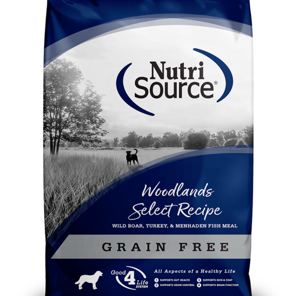 Nutrisource Woodlands Select Grain Free 4lb | Concentrado Sin Granos para Perros Adultos con Proteinas ExoticasAlimentos para perroFarmacia.PET