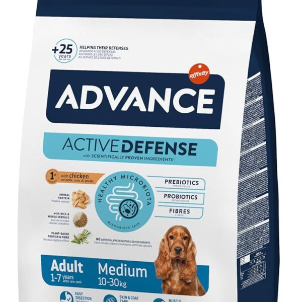 ADVANCE DOG MEDIUM ADULT 3 KG Concentrado Premium para Perros Adultos MedianosFarmacia.PET