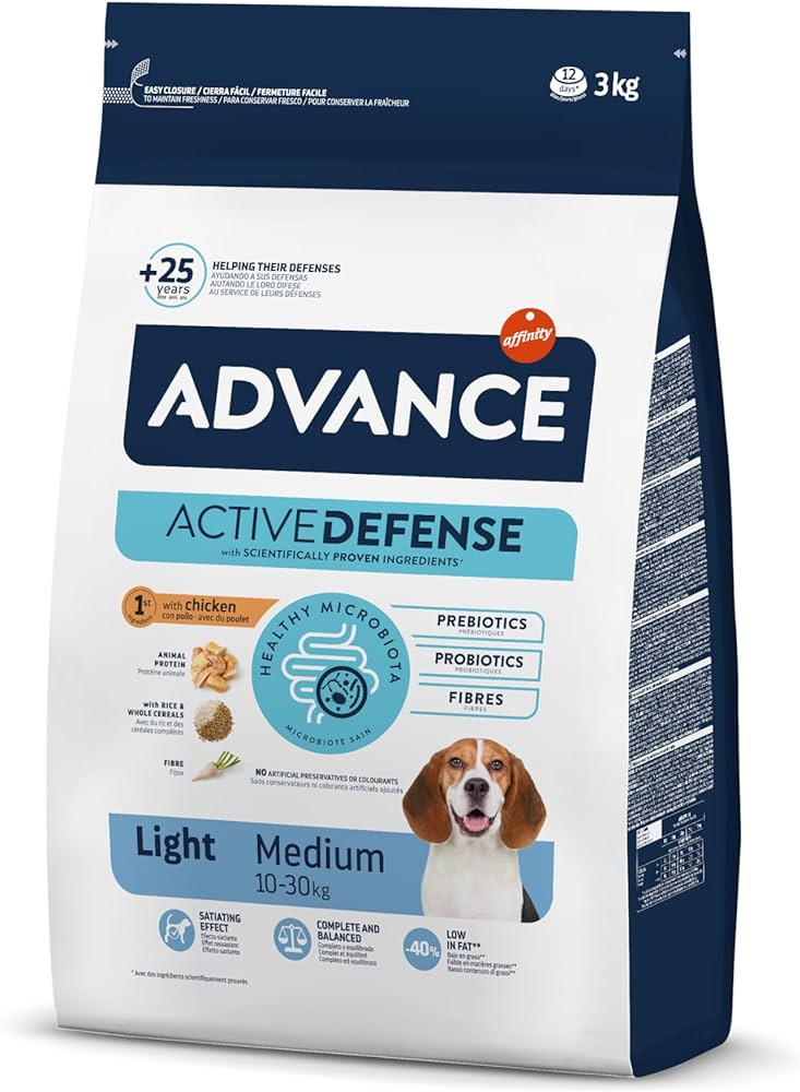 Advance Pienso para Perros Adultos Medianos Light 3 KGFarmacia.PET