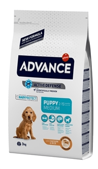 ADVANCE DOG PUPPY PROTECT MEDIUM 3 KG: Concentrado Premium para Cachorros de Razas MedianasFarmacia.PET