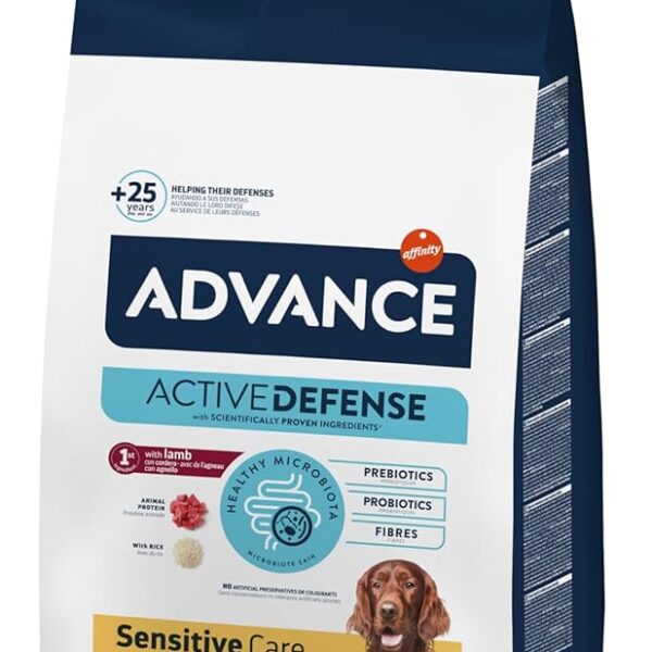 ADVANCE DOG SENSITIVE LAMB y RICE 12 KG Concentrado para Perros con Piel y Digestión SensibleFarmacia.PET