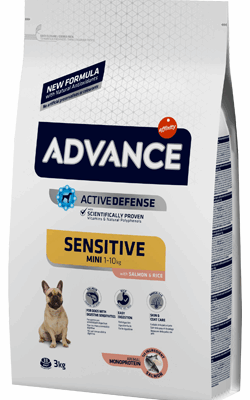 Pienso ADVANCE Sensitive Salmón 3 KG: Hipoalergénico para Perros con Piel y Digestión SensibleFarmacia.PET