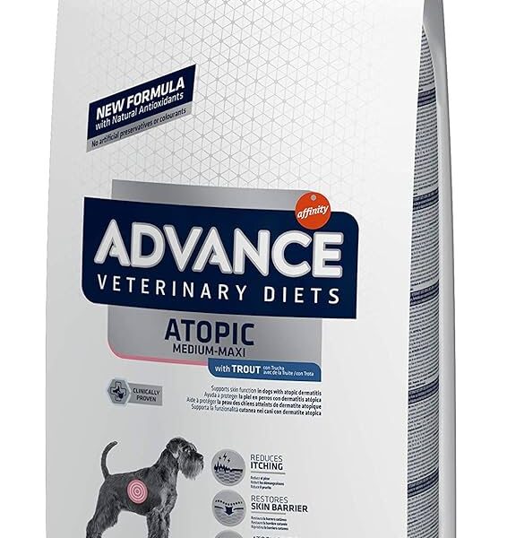 ADVANCE VETERINARY DIETS ATOPIC MEDIUM MAXI 12 KG Alimento Hipoalergénico para Perros con Dermatitis y AlergiasFarmacia.PET