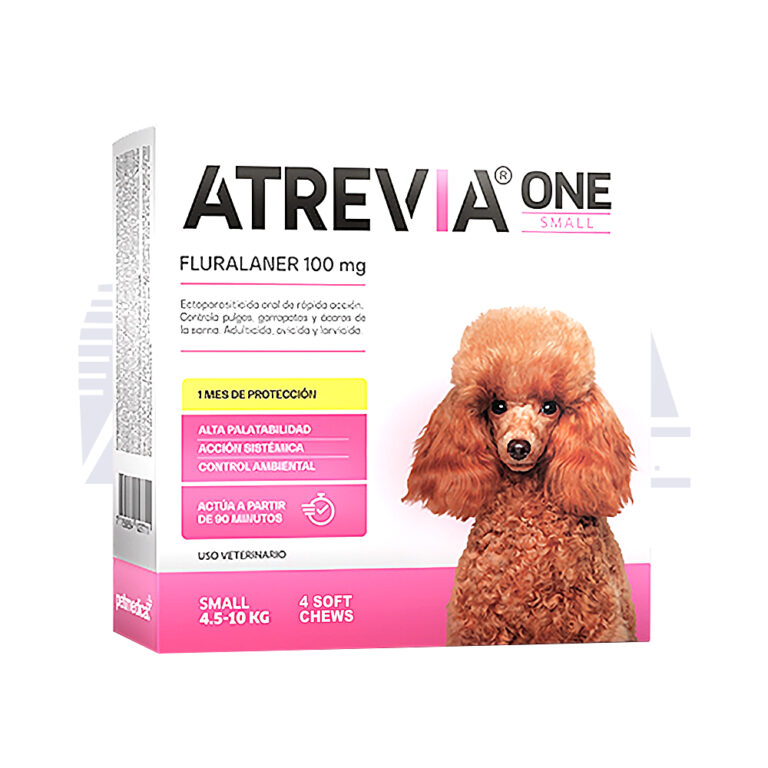 ATREVIA ONE MEDIUM - CAJA 4 TABLETA / 10 a 20 kg Fluralaner Tableta desparasitante Productos veterinarios Antipulgas | Envios a toda Guatemala