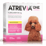 ATREVIA ONE SMALL - 1 TABLETA / 4.5 a 10 kg Fluralaner Tableta desparasitante Productos veterinarios Antipulgas | Envios a toda Guatemala