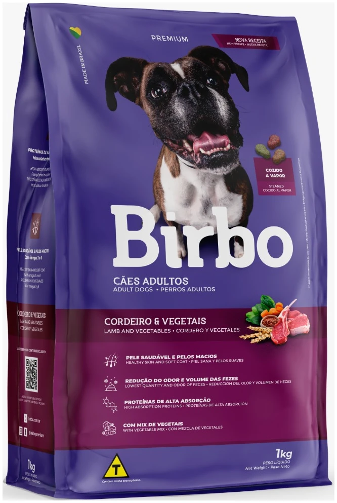 BIRBO DOG CORDERO Y VEGETALES 1KG | Concentrado Hipoalergénico para Perros Adultos - Guatemala Productos veterinarios Alimentos para perro | Envios a toda Guatemala