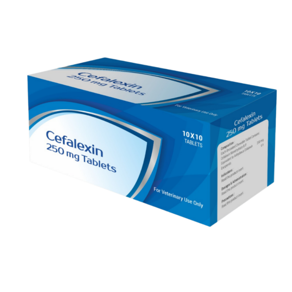 Cefalexina 250 mg (20tab) medicamento veterinario Productos veterinarios Dechra | Envios a toda Guatemala