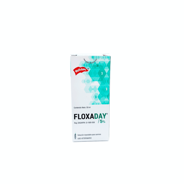 Floxaday 5% 50 ml – Levofloxacina – Antibiótico de amplio espectro en perros – Holliday Productos veterinarios Holliday | Envios a toda Guatemala
