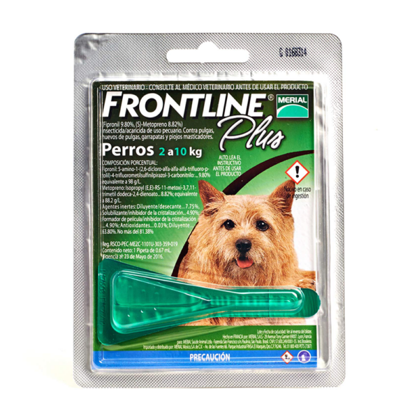 FRONTLINE PLUS 0.67 CC Antipulgas para Perro Pipeta Productos veterinarios Antipulgas | Envios a toda Guatemala