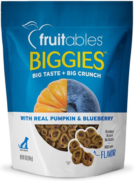 FRUITABLES DOG TREATS BIGGIES PUMPKIN y BLUEBERRY 16 OZ Productos veterinarios Alimentos para perro | Envios a toda Guatemala