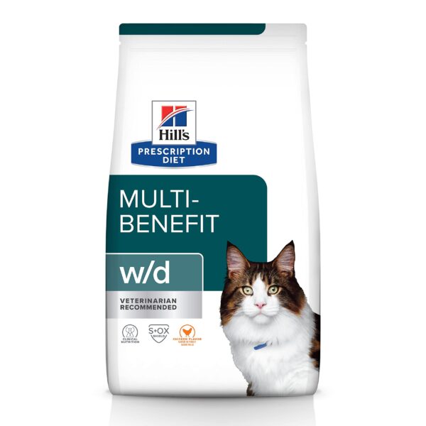 Hill's Prescription Diet W/D MULTI-BENEFIT FELINE 4 LBS Concentrado para gatoFarmacia.PET