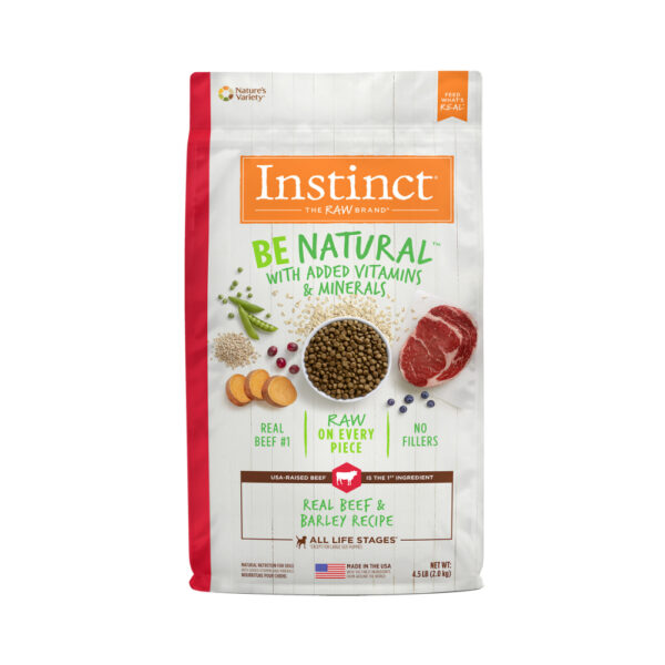 INSTINCT BE NATURAL BEEF y BARLEY DOG 4.5LB Alimento para PerroFarmacia.PET
