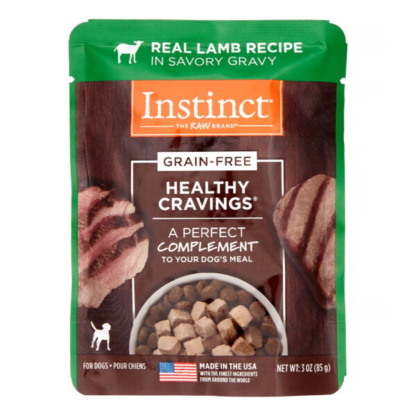INSTINCT HEALTHY CRAVINGS LAMB POUCHES DOG 3OZ | Alimento Complementario Húmedo para Perro con Cordero Online Productos veterinarios Alimentos | Envios a toda Guatemala