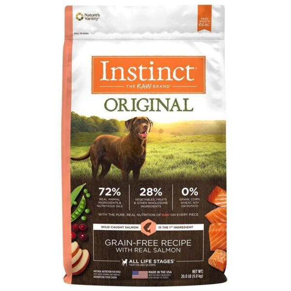 Alimento Premium para Perros INSTINCT ORIGINAL Sin Cereales Sabor Salmón - 20LB | Tienda OnlineFarmacia.PET