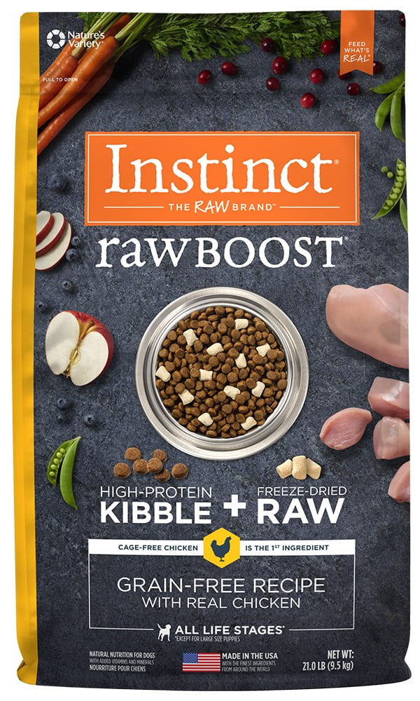 Alimento Premium Completo para Perro INSTINCT RAW BOOST Grain Free Pollo 21 LBFarmacia.PET