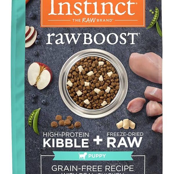 INSTINCT RAW BOOST GRAIN FREE CHICKEN PUPPY 10 LB | Alimento Premium Sin Granos para CachorrosFarmacia.PET