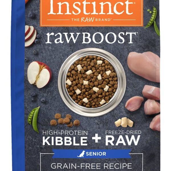 INSTINCT RAW BOOST Pollo Sin Granos para Perro Senior 21LB - Alimento Premium y NaturalFarmacia.PET