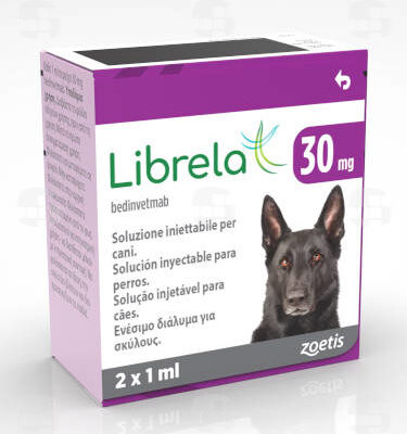 Librela 30 mg – Bedinvetmab – Inyección para el dolor articular en perros – Zoetis – Caja con 2 viales Productos veterinarios Librela | Envios a toda Guatemala