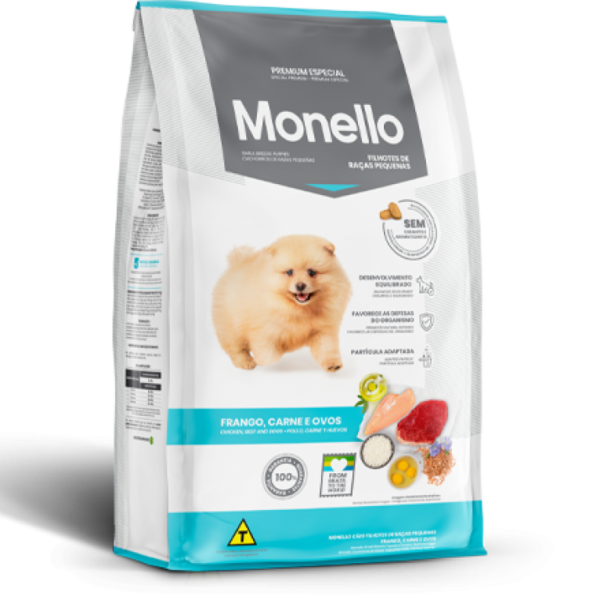 Alimento Seco MONELLO para Perro Cachorros Razas Pequeñas 1KG GuatemalaFarmacia.PET