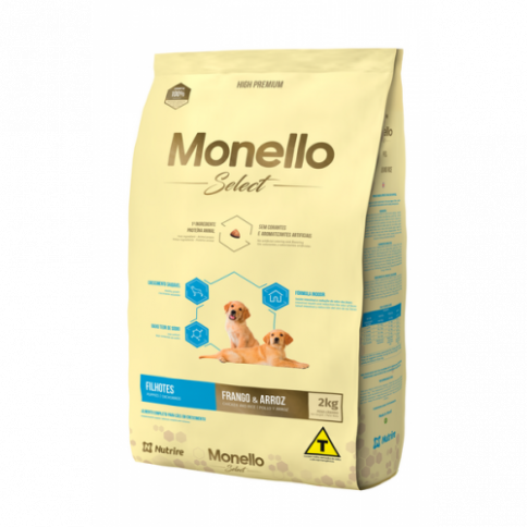 Alimento MONELLO SELECT CACHORRO 2KG Premium con DHA para Crecimiento Saludable Productos veterinarios Alimentos para perro | Envios a toda Guatemala