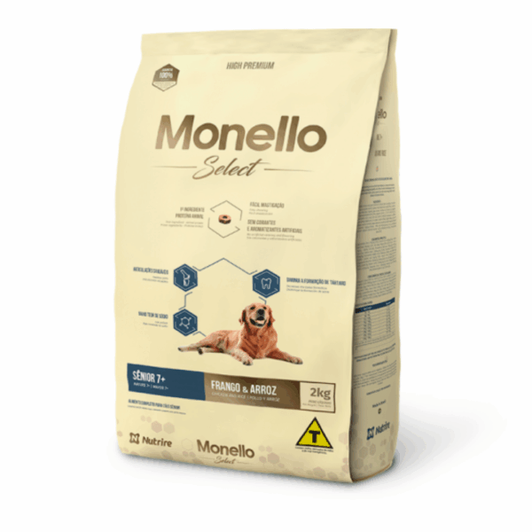 MONELLO SELECT ALIMENTO PREMIUM PERRO MAYOR 7+ 7KG Productos veterinarios Alimentos para perro | Envios a toda Guatemala