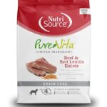 Nutrisource Pure Vita Res y Lentejas Rojas 25lb | Alimento Concentrado Premium Sin Granos para Perros Adultos | Tienda Online de MascotasAlimentosFarmacia.PET
