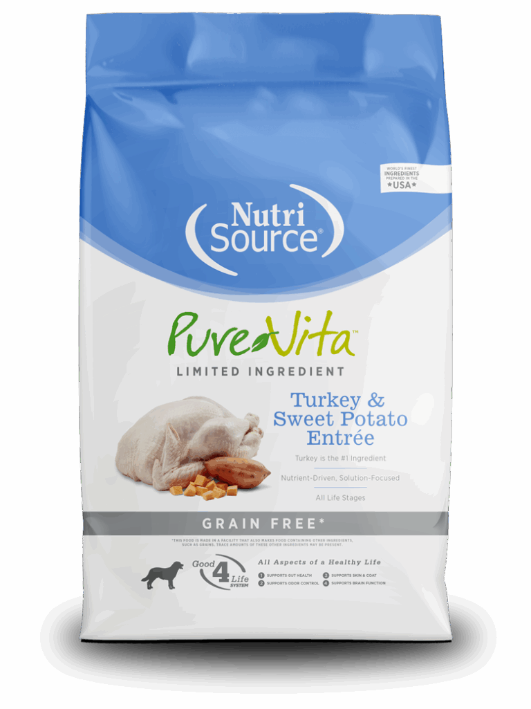 Nutrisource Pure Vita Pavo y Camote 15lb | Concentrado Natural Grain Free para Perros AdultosAlimentosFarmacia.PET