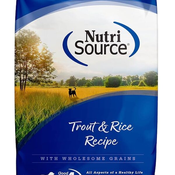 Nutrisource Trucha y Arroz 4lb | Concentrado para Perros Adultos con Proteina de PescadoAlimentosFarmacia.PET