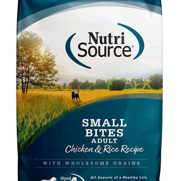 Nutrisource Small Bites Adult Pollo y Arroz 12lb | Alimento Seco Premium para Perros Adultos de Raza PequeñaAlimentosFarmacia.PET