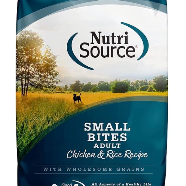 Nutrisource Small Bites Adult Pollo y Arroz 4lb | Alimento Premium para Perros Adultos de Raza PequeñaAlimentosFarmacia.PET