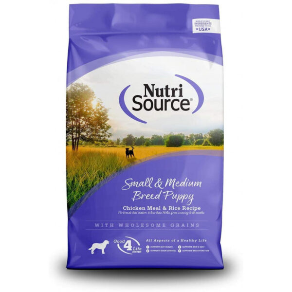 Nutrisource Puppy Pollo y Arroz 4lb | Alimento para Cachorros Razas Pequeñas y Medianas | Tienda OnlineAlimentosFarmacia.PET