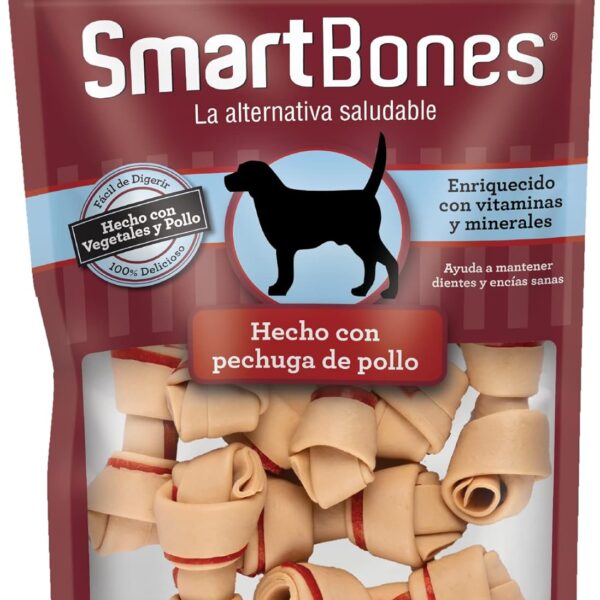 SMARTBONES HUESO VEGETAL MINI POLLO 8 UNI Productos veterinarios Alimentos para perro | Envios a toda Guatemala