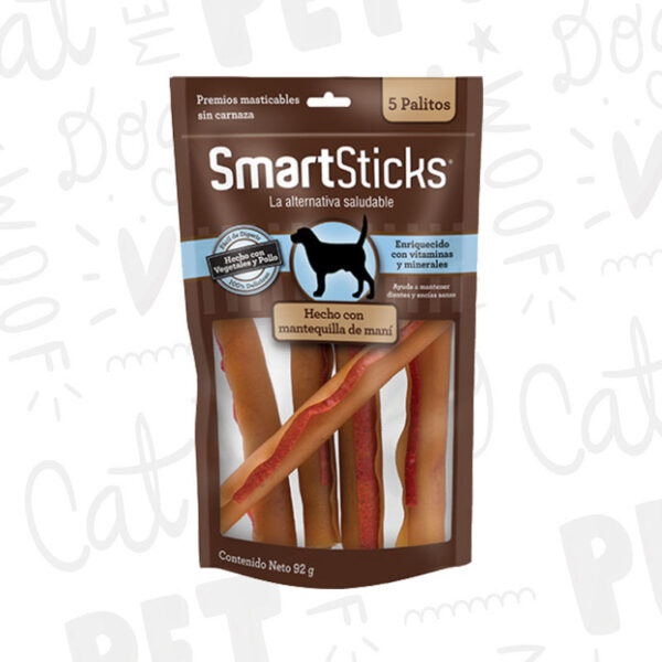 SMARTSTICKS Palitos de Mantequilla de Maní: Snack Energético x 5 Unidades Productos veterinarios Alimentos para perro | Envios a toda Guatemala