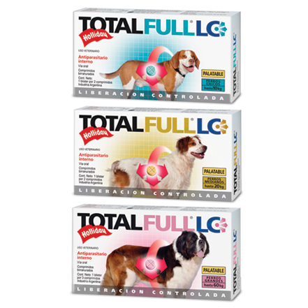 TOTAL FULL LC PERROS GRANDES 24 BLISTER 72 COMPRIMIDOS Medicamentos Veterinarios Productos veterinarios Holliday | Envios a toda Guatemala