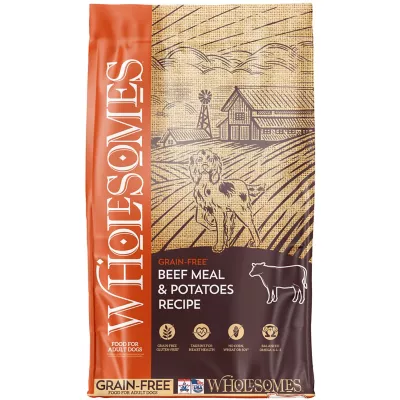 Wholesomes Beef y Potatoes Carne 35 lbs | Concentrado Premium para Perros en Guatemala Productos veterinarios Wholesomes | Envios a toda Guatemala