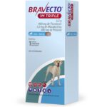 Bravecto 1M Triple 400 mg 20 a 40 Kg | Antipulgas y Antiparasitario para Perros Grandes en Guatemala Productos veterinarios Bravecto 1 mes Triple | Envios a toda Guatemala