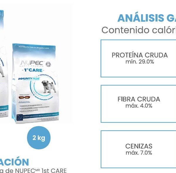 Nupec First Care 2 kg | Alimento Premium para Cachorros y Perros Jovenes Productos veterinarios Alimentos | Envios a toda Guatemala