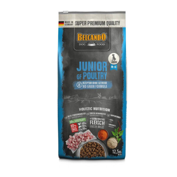Belcando Junior Grain Free Ave 4kg | Alimento Sin Cereales para Perros Jóvenes | Crecimiento Sano y Digestión Óptima Productos veterinarios Belcando | Envios a toda Guatemala