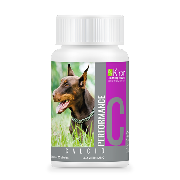 PERFORMANCE Calcio Frasco 30 tabletas   Calcio reforzado para crecimiento y lactancia Productos veterinarios Kiron | Envios a toda Guatemala