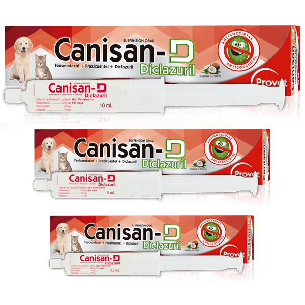 Canisan D - Desparasitante Diclazuril Suspensión oral 10 ml Productos veterinarios Provet | Envios a toda Guatemala