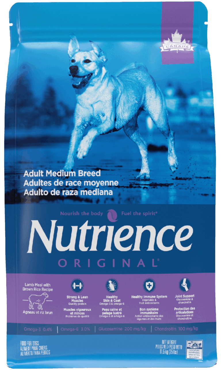 Nutrience Adult Medium Breed Receta de Cordero y Arroz Integral 11.5 kg Productos veterinarios Nutrience | Envios a toda Guatemala