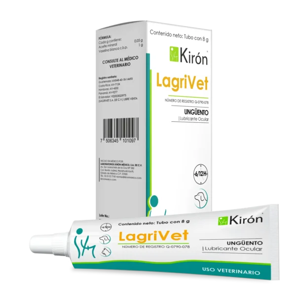 LagriVet Tubo de 8g   Gel oftalmico hidratante para mascotas Productos veterinarios Kiron | Envios a toda Guatemala