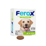 Ferox Fluralaner Tableta Masticable Antipulgas, Garrapatas y acaros Masticable Para Perros 20-40kg Productos veterinarios Ferox | Envios a toda Guatemala