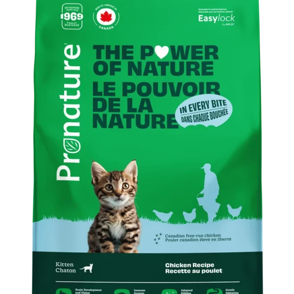 PRONATURE ORIGINAL KITTEN FOODGROWTH CHICKEN RECIPE 44 libras Productos veterinarios Pronature Original | Envios a toda Guatemala