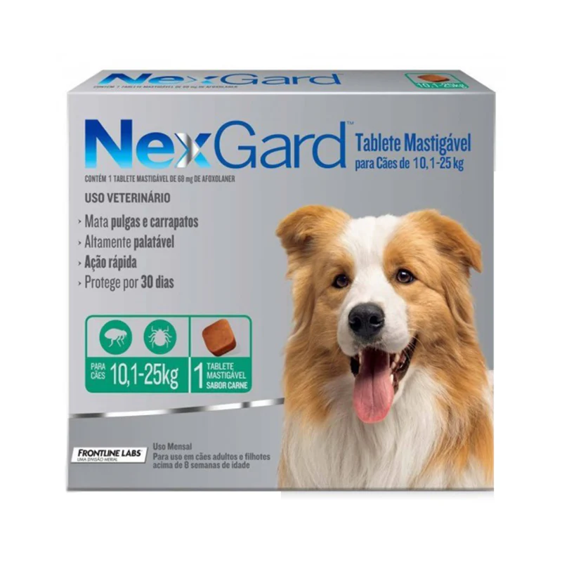 NEXGARD S  Contra pulgas y garrapatas Tableta Masticable Afoxolaner Productos veterinarios Boehringer Ingelheim | Envios a toda Guatemala