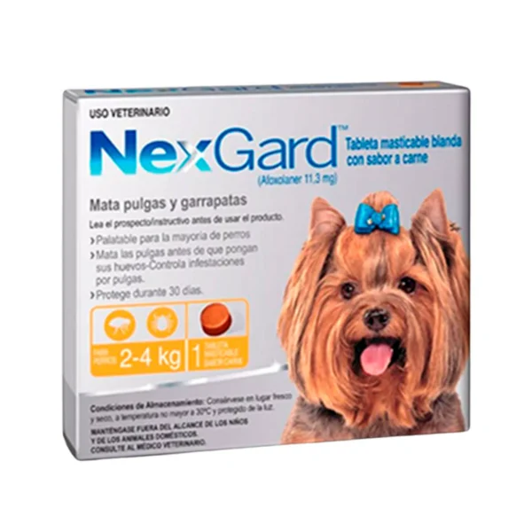 NEXGARD S  Contra pulgas y garrapatas Tableta Masticable Afoxolaner Productos veterinarios Boehringer Ingelheim | Envios a toda Guatemala