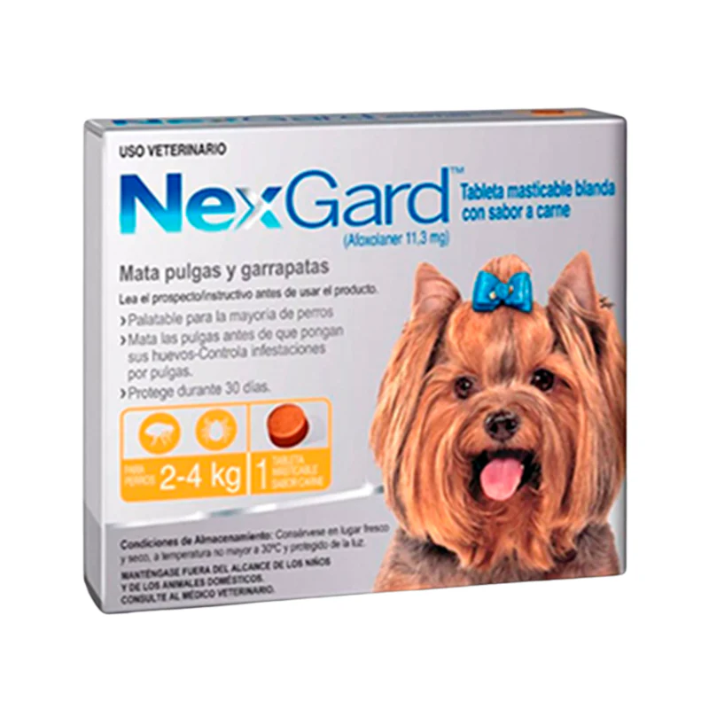 NEXGARD S  Contra pulgas y garrapatas Tableta Masticable Afoxolaner Productos veterinarios Boehringer Ingelheim | Envios a toda Guatemala